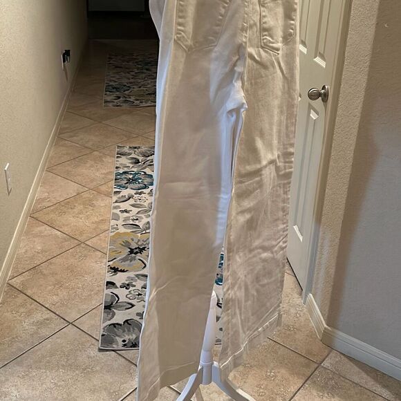 L’agence Women’s Size 25 Wide Leg Flare Jean White Denim Trendy Coastal Cowgirl - Picture 5 of 7